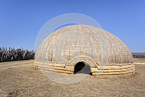 Zulu beehive hut.