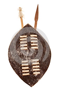 Zulu shield and weapons