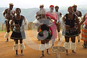 Zulu tribal dance in South Africa