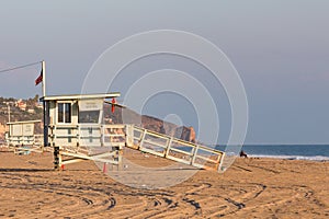 Zuma Beach Lifeguard Towers in Southern California photo