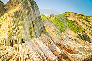 Zumaia coast, Pais Vasco Spain