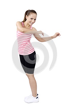 Zumba Fitness dance class woman dancing