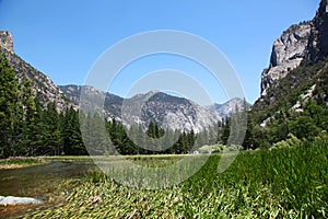 Zumwalt Meadow in Kings Canyon National Park in California