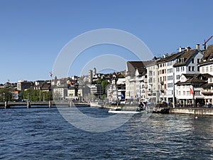 The Zunfthaus zur Meisen - guild house in the Lindenhof quarter in Zurich