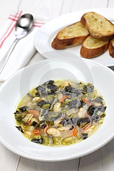 Zuppa di cavolo nero, black kale soup