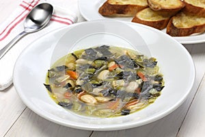 Zuppa di cavolo nero, black kale soup photo