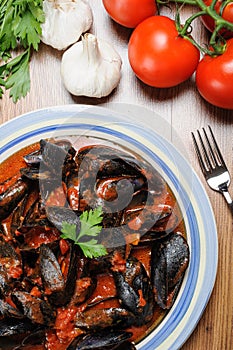 Zuppa di cozze - Impepata di Cozze - mussel soup