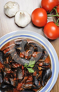 Zuppa di cozze - Impepata di Cozze - mussel soup