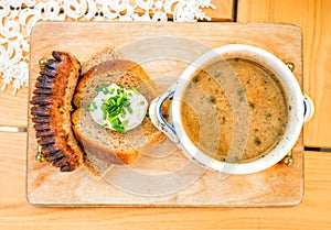 Zur, zurek - component of a traditional Polish soup Sourdough