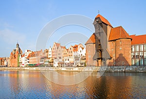 Zuraw and old embankment, Gdansk photo