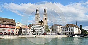 Zurich across Limmat river