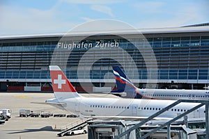 Zurich airport in Switzerland