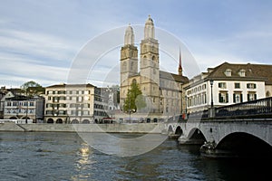 Zurich city. Zurich Cathedral