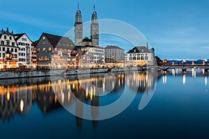 Zurich cityscape - nightshot