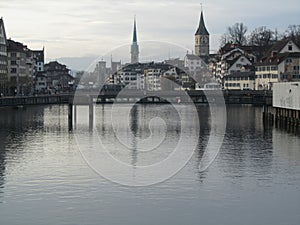 Zurich. February cloudy day 7771