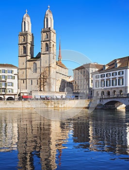 Zurich, the Great Minster Cathedral