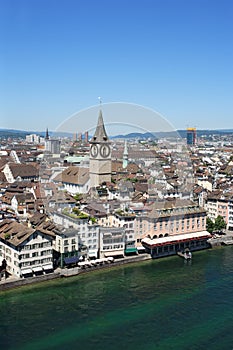 Zurich and the Limmat river