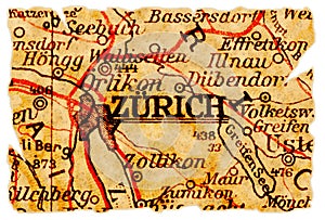 Zurich old map