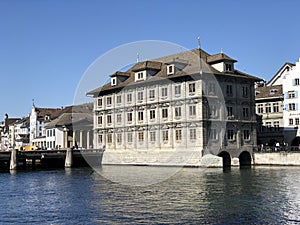 Zurich`s Town Hall or The Rathaus in Zurich