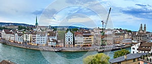 Zurich skyline panorama