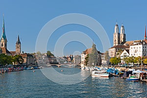 Zurich in a sunny day in september