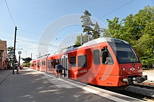 Zurich, Switzerland - June 03, 2017: A train on the station on M