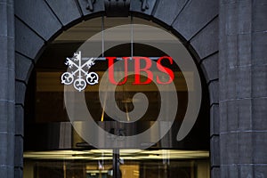 ZURICH, SWITZERLAND UBS, Switzerland`s largest b