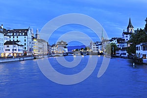 Zurich twilight