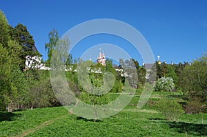 ZVENIGOROD, RUSSIA - May, 2017: Savvino-Storozhevsky monastery in Zvenigorod. Moscow region, Russia