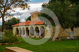 ZVERNEC, ALBANIA: Historical Greek Orthodox monastery of Zvernec, Vlore, Albania