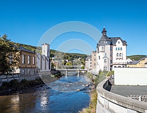 Zwickauer Mulde in Aue in the Erzgebirge in Germany