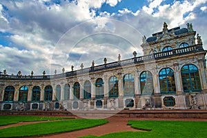 Zwinger art gallery and museum in Dresden, Saxony Germany