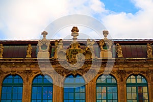 Zwinger art gallery and museum in Dresden, Saxony Germany