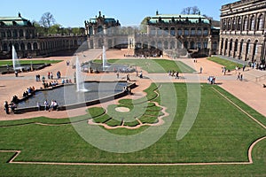 Zwinger Museum and garden Dresden, Germany