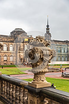 Zwinger - Palace and Park Complex XVIII-XIX centuries. View of the inner park photo