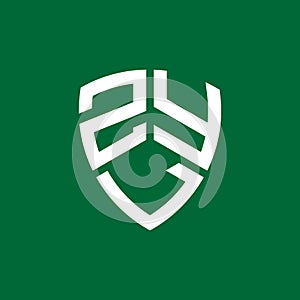 ZYL letter logo design on black background. ZYL creative initials letter logo concept. ZYL letter design