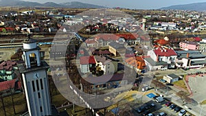 Zywiec Railway Station Aerial View