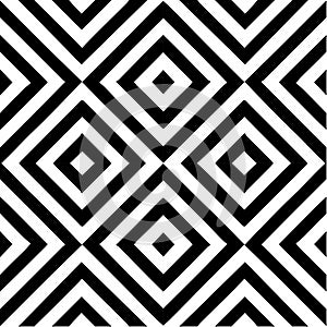 Vector seamless pattern. Decorative element, design template with striped black and white diagonal inclined lines. Background photo