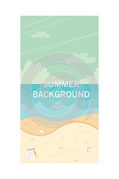 Background, social media storie design templates with space for text - summer landscape photo