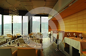 ZÃ¼rich city: The restaurant Clouds on top of the Swiss Prime To