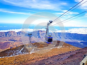 ÃÂ«Tenerife,SpainÃÂ»; 02-15-2019: Teide cable car imagen