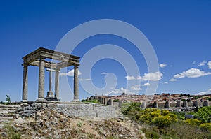 View from Four Posts Point at the City of Avila, Spain