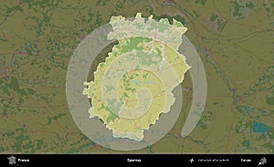 Epernay highlighted, France. OpenStreetMap Humanitarian photo