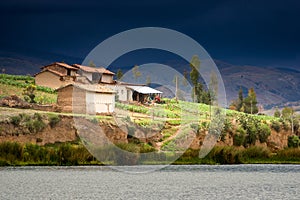 Ãâahuimpuquio lake in the Peruvian Highlands photo