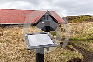 Stong, viking-era farmstead in Iceland in the Thjorsardalur valley