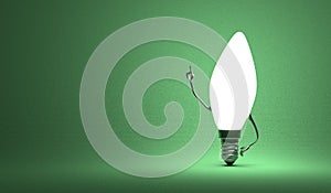 ï»¿ï»¿Torpedo light bulb character in aha moment