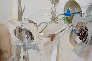 ï¿¼ï¿¼Old electrical installation