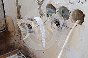 ï¿¼ï¿¼Old electrical installation