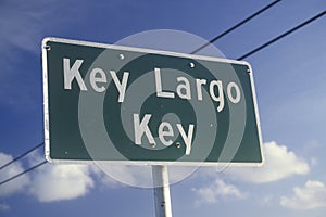 ï¿½Key Largo Keyï¿½ sign, Key West, Florida