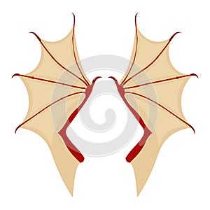 Ð‘dragon wing illustration isolated on a white background